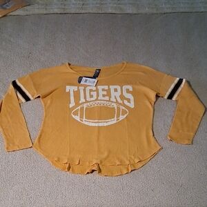 New Recycled Karma Mustard Long Sleeve Top Missouri Tigers